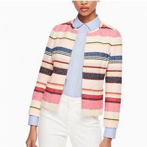 Kate spade spice things up Berber stripe blazer